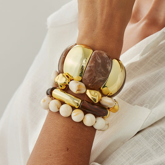 Beautiful Style Elastic String Beaded Bracelet Design Bracelet