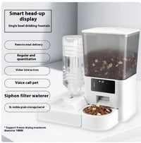 Smart Dual-Bowl Pet Feeder with Camera & Timed Portions
