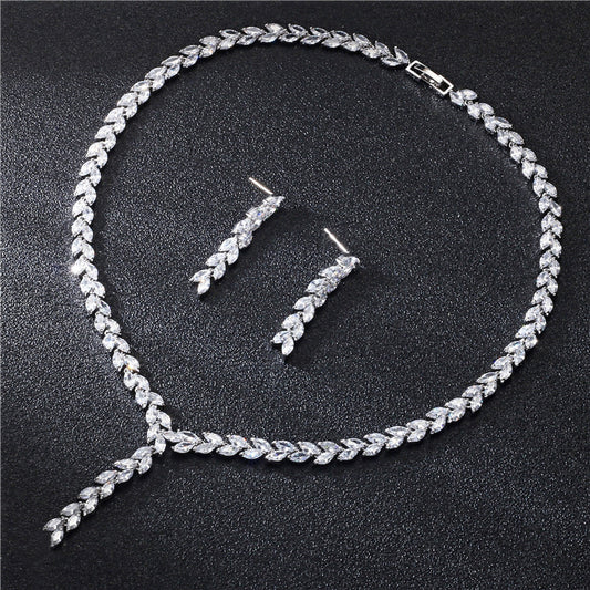 Bride Wedding Earrings Jewelry Set Jewelry Set Shopmisty