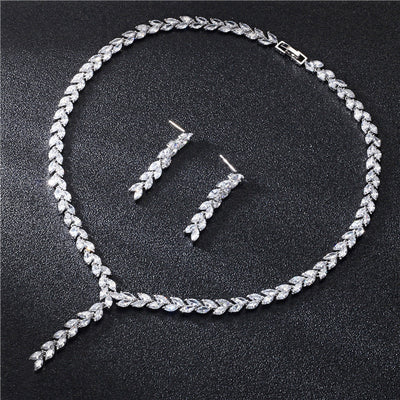 Bride Wedding Earrings Jewelry Set Jewelry Set Shopmisty