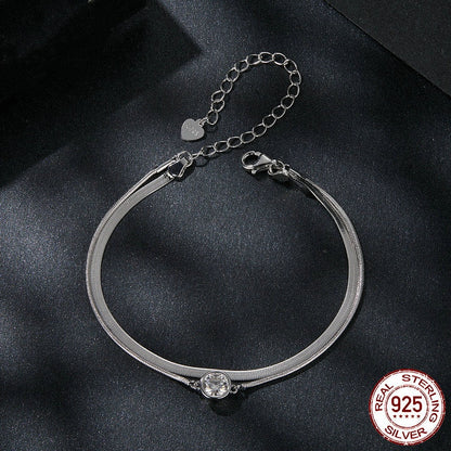 50 Points Shining Moissanite Double Layer Bracelet