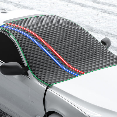 Car Sun Shade Half Car Cover Winter Anti-freezing Rain Frost Sun Block And Dustproof Sunshade Half-length Car Cover Snow Cover Shopmisty