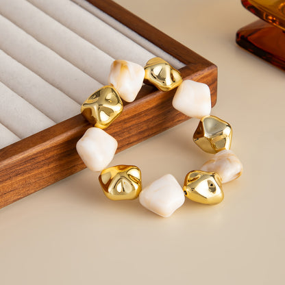 Beautiful Style Elastic String Beaded Bracelet Design Bracelet