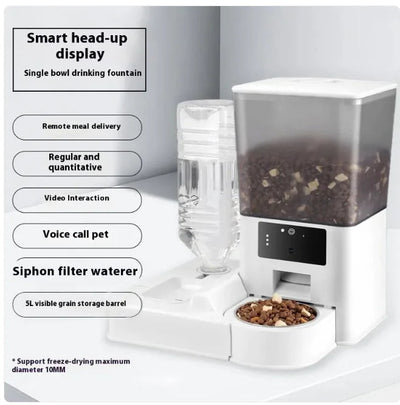 Smart Dual-Bowl Pet Feeder with Camera & Timed Portions Shopmisty