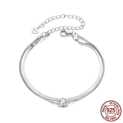 50 Points Shining Moissanite Double Layer Bracelet
