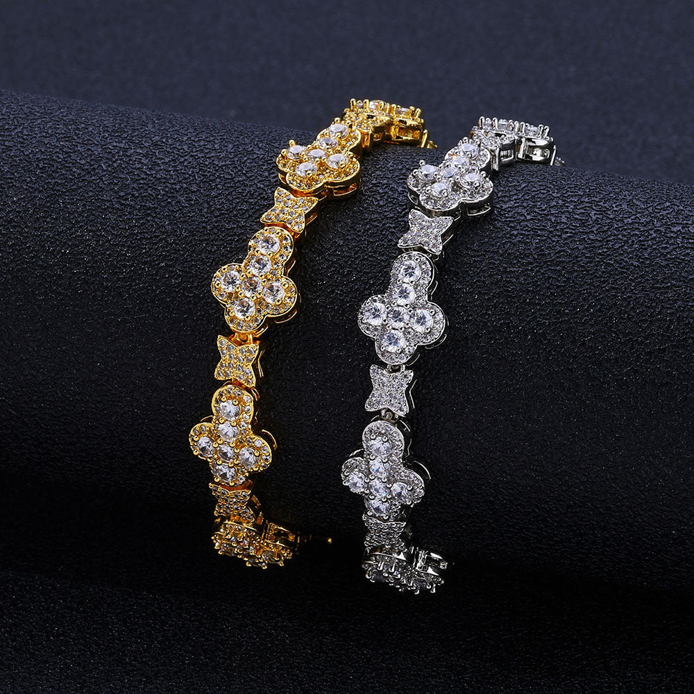 10mm Cross XINGX Hip Hop Ear Accessories Accessories Bracelet
